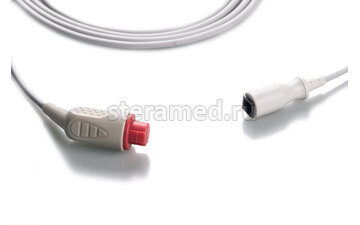 Кабель для подключения датчика инвазивного измерения давления Puritan Bennett, GE Datex Ohmeda, Draeger, Mortara разъем Abbott