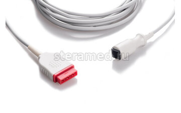 Кабель для подключения датчика инвазивного измерения давления GE Datex Ohmeda, Draeger, Ge Marquette разъем Abbott