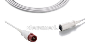 Кабель для подключения датчика инвазивного измерения давления Mindray BeneView T1, BeneView T5, BeneView T6, BeneView T8, DPM6, DPM7, Passport разъем Abbott