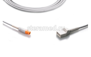 Кабель для подключения датчика инвазивного измерения давления Draeger Draeger Cato, Cicero EM, Infinity Delta, Infinity Kappa, Infinity Vista, PB8800, PM8010, PM8014, PM8040, PM8060, Sulla, UM3, Vitara, Zeus разъем Utah